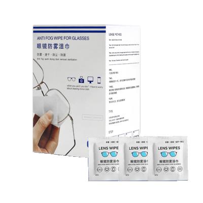 China Disposable and Portable Anti Fog Lens Clean Wet Lens Cloths Box Packed with 50pcs Different Packages for sale