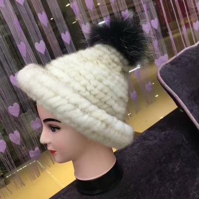 China COMMON Custom Design Russian Fox Fur Winter Women Hats for sale