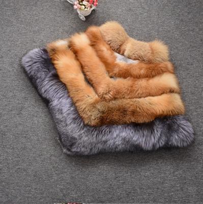 China 2020 New Ladies On Sale Winter Red Fox Poncho Full Pelt Genuine Fur Cape Women Big Natural Fur Shawl Real Fur Coat Customized for sale