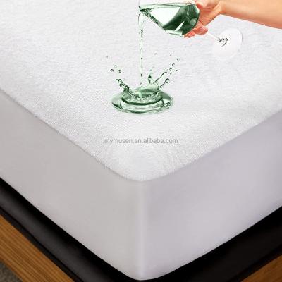 China Waterproof Waterproof Mattress Cover, Terry Top Mattress Cover Bedspread, Breathable, Quiet, Coo and Machine Washable Best Quality for sale