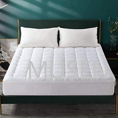 China Waterproof Customized Underpad Pillow Top Mattress Cover Quilted Mattress Protector Cotton Top 8-21