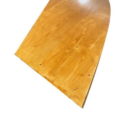 China 100% Eco-friendly Commercial Timber Engineered Curved Wood Beams Glulam Rounded Beam for sale