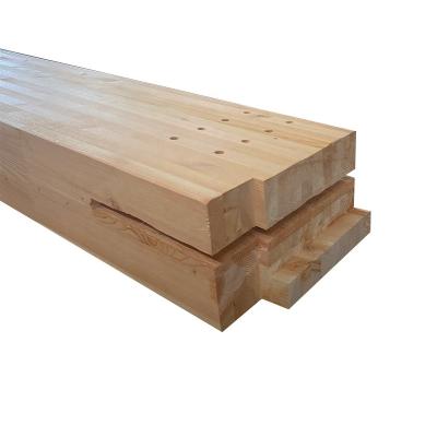 China 100% New Size 2022 Glulam Timber Customized Eco-friendly Style Bonded Laminated Timber Beams For Public Construction for sale