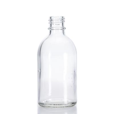 China Personal Care 250ml Clear Hand Soap Glass Popular Single Empty Bottle for sale