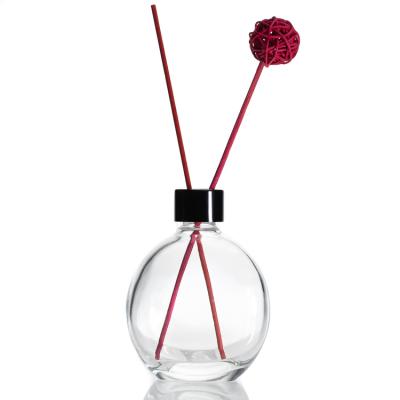 China New design 5 oz glass ball shape bottle with screw lid for sale