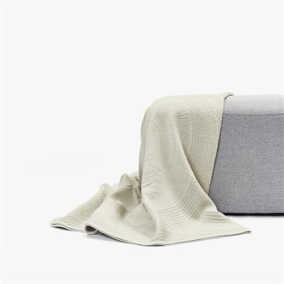 China Wholesale Cozy Luxury Cotton/Soft/Warm/Healthy Throw Blanket 100% Cotton Woven Jacquard Bedding Blankets for sale