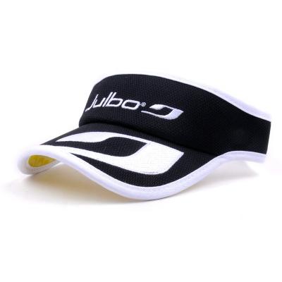 China 100%Cotton Mens Sports Striped Wide Brim Striped Visor Hat Visor Hats for sale