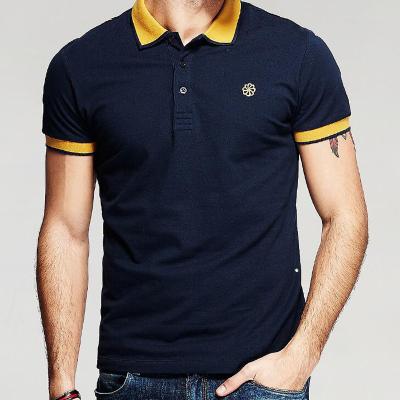 China Anti-Wrinkle Men's Short Sleeve Cotton Polyester Polo Shirt Printing Wholesale Price for sale