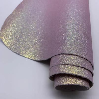 China Hot Selling Waterproof Covers Vinyl Chunky Faux Leather Shiny Synthetic Glitter For Shoes Bags Bows for sale