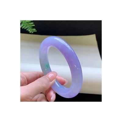 China CLASSIC New Product Fashion Accessories Lady High Quality Trendy Natural Purple Jade Bracelet for sale