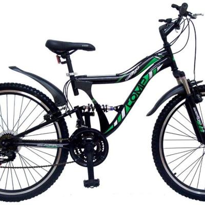 China OEM Steel Mountain Bike Factory 26steel Frame Double Suspension Bike for sale