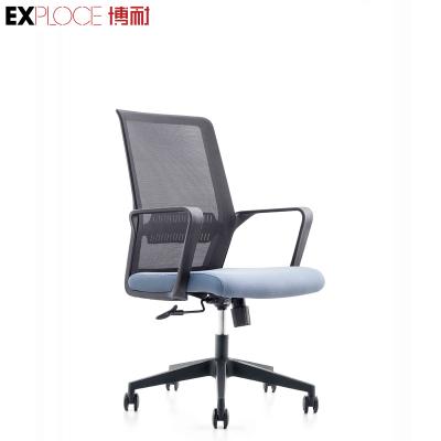 China (Size) Wholesale Adaptive Sample Modern High Quality Adjustable Lumbar Support In Running Office Mesh Chair With Metal Frame Swivel Base for sale