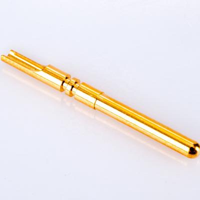 China Connecting Cable Gold Plating Male Custom Round Pin For Electronic Connector for sale