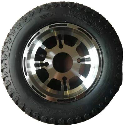 China Aluminum Alloy Balance Tire Black Luminous Auto Freewheel Hub Car Go Cart Wheel for sale