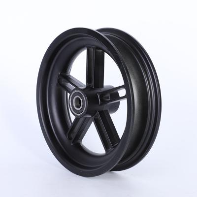 China Electric Empty Aluminum Alloy Front Wheel Accessories Wheels 10 Inch Scooter Tires Go Trolley Wheel for sale