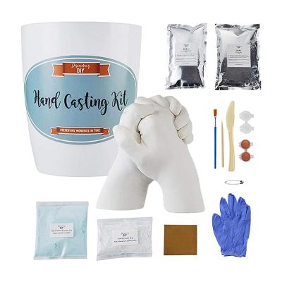 China Europe 3D Plaster Casting Clone Alginate Powder Love Bag DIY Baby Hand and Foot Casting Kit Keepsake Gifts for sale