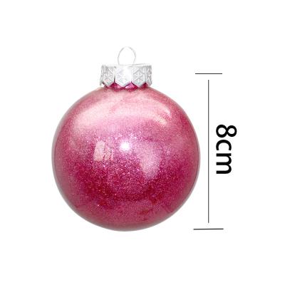 China PVC & der plastic christmas balls hanging christmas party decoration tree hanging plastic christmas for sale