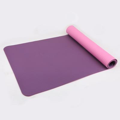 China High Quality Custom Shape Eco-Friendly Tape Eco-Friendly Non Slip Travel Yoga Mat With Carry Strap for sale