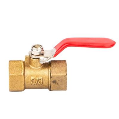 China General On-Off Valve Forged Ball Handle Water Valve Long Brass Faucet Double Internal Thread for sale