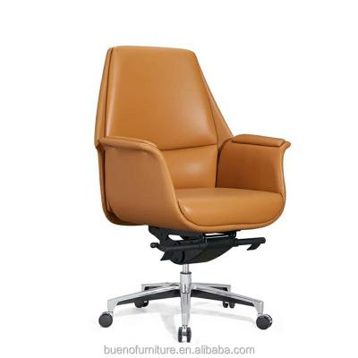 China Hot Design China Interior Ministry Adjustable Executive Furniture Brown (Height) Leather Office Chairs for sale