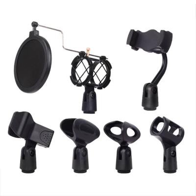 China Portable Black Universal Microphone Clip Holder with 5/8