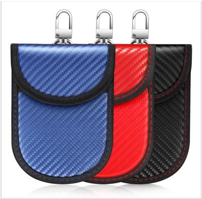 China Fashion RFID Wallet Faraday Bag Cage EMF Shield Cell Phone Pocket Car Key Protector CreditCard Holder Carbon Fiber Wallet Case for sale