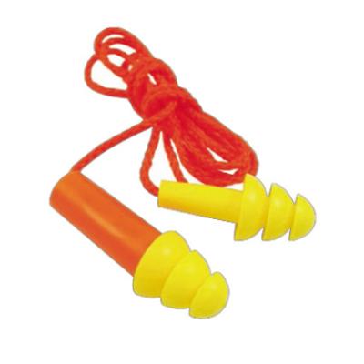 China Neck String Rubber Nylon Earplugs Noise Cancel Ear Plug Soft Rubber Earplugs for sale