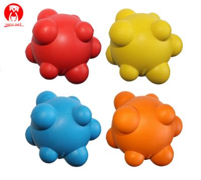 China Indestructible Rubber Dog Toy Ball Chewing Game Bite Training Toy Viable for sale