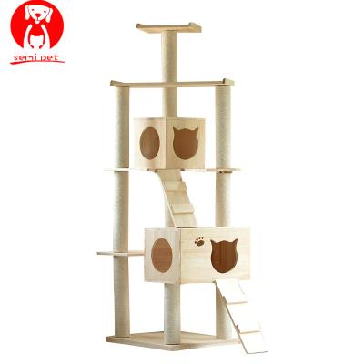 China Viable Actionclub Tree Cat House Climbing Tower Condo Scratching Mail Furniture Kitty Play Toy Cat Toy for sale