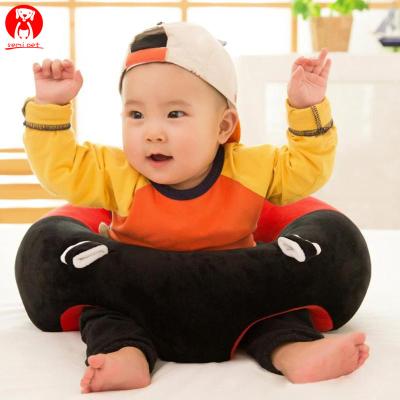 China Baby Sofa Support Seat Cover Plush Soft Chair Learning To Sit Comfortable Toddler Nest Puff Washable No Filler Bassinet Sofa Chair for sale