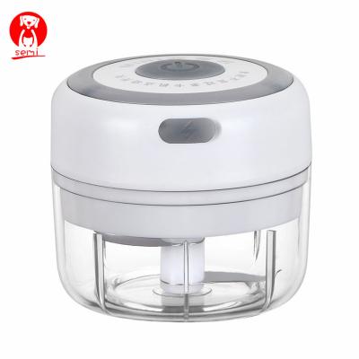 China 100% Eco-Friendly Electric Garlic Chopper Sturdy Durable Mini Food Chopper Vegetable Masher USB Charging Food Ginger Crushed Fresh Chili for sale