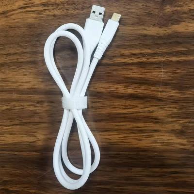 China Fashionbale super silicone gel soft charging cable thick data charging cable fast customize package and logo wholesale lot for sale