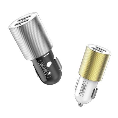 China Hot Sale Factory Wholesale Price 2.4A Dual USB Powerful Car Charger Support Fast Charging for sale