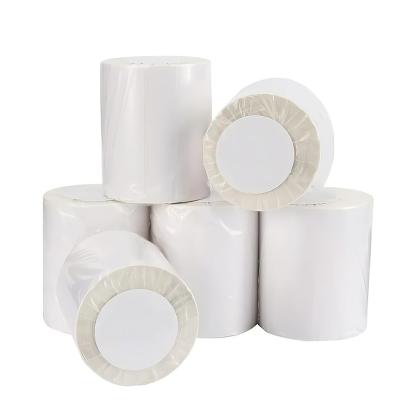 China Heat Sensitive Custom Thermal Label 58x40 Self-adhesive Label Paper Shipping Blank Label Roll for sale