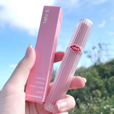 China New Arrival Lipstick Matte Long Lasting Waterproof Makeup Waterproof Liquid Red Velvet Lip Nude Lip Gloss for sale