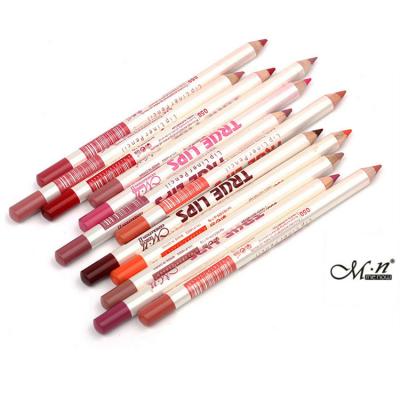 China High Quality Waterproof Cosmetic Lip Makeup Smoothly Use Matte Colored Lip Pencil Lip Liner 12 Colors Set for sale