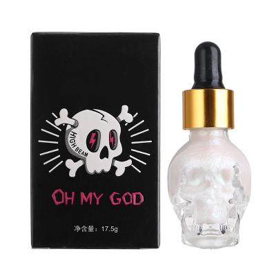 China 2020 New Halloween Sunscreen Skull Liquid Highlighter And Waterproof Feature for sale