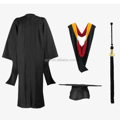 China Graduation Graduation Gown for Master with Hat and Tassel 2017 for sale