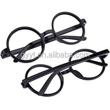 China School Clothes Black Plastic Wizard Glasses Around Glasses Frame No Glasses For Halloween Costume Party for sale