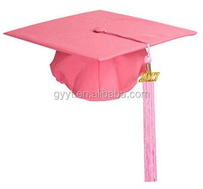 China breathable & Pink Cute Waterproof Matte Graduation Cap for Graduation for sale