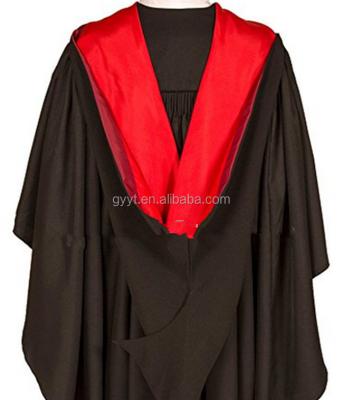 China School clothes master's hood graduation academic bonnet includes hat and gown for sale