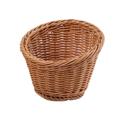 China Viable warm vegetable rattan lettuce basket restaurant jar customization woven basket for sale