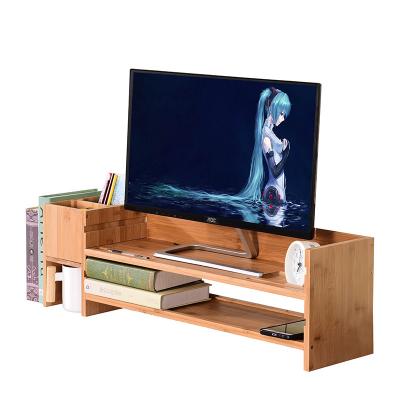 China Wholesale Household serise Computer Support Customized Display Stand Raised Display Low View Storage Desk Shelf for sale