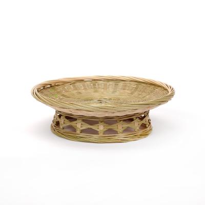 China Sustainable Hot Sale Kitchen Woven Basket Fruit Bread Dish Bamboo Hand - Woven Bamboo Storage Baskets for sale