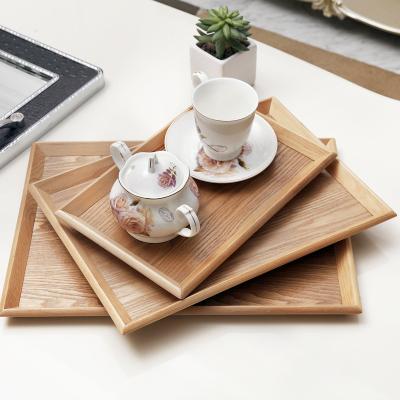 China Creative Light Easy Storage Korean Wooden Style Sustainable Fruit Bread Bamboo Water Deep Plates for sale