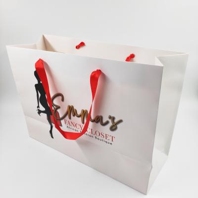 China Factory Customized Shopping Packaging Wine Paper Bags Recyclable Paper Bags With Logo for sale