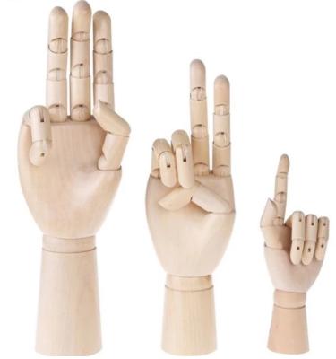 China China Handmade Unique Natural Very Young Wooden Articulated Drawing Mannequin Hand for sale