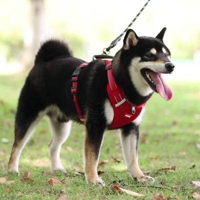 China Newest Factory Wholesale Stocked Pet Harness Stocked Durable Reflective Dog Harnesses With Padded Vest for sale