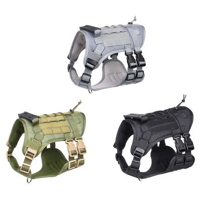 China No-Pull Tactical Duty Vest Training Harness Dog Stocked Adjustable Dog Vest Harness for Hunting Training Walking for sale