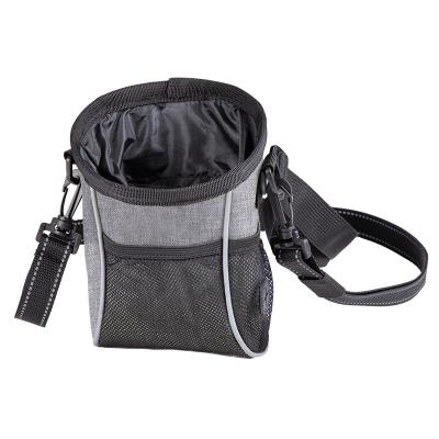 China Top Selling Stored Outdoor Travel Walking Oxford Cloth Dog Carrier Bags Pet Snack Bag Training Pouch Pet Bag With Waist Belt for sale